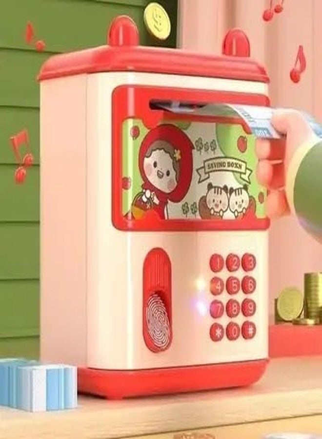 Oupstrive Piggy Bank for Kids & Adults - Electronic Money Safe with Password & Fingerprint Sensor | Cash Deposit | Lights, Sound &Music| Savings Toy for The Age of 3+ Years and Above. - Image 3